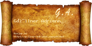 Göllner Adrienn névjegykártya